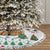 Jordan Christmas Tree Skirt with Petra Monastery Snow Christmas Trees and Candy Cane Pattern - Wonder Print Shop