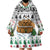 Jordan Christmas Wearable Blanket Hoodie with Petra Monastery Snow Christmas Trees and Candy Cane Pattern - Wonder Print Shop