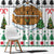 Jordan Christmas Window Curtain with Petra Monastery Snow Christmas Trees and Candy Cane Pattern - Wonder Print Shop