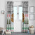 Jordan Christmas Window Curtain with Petra Monastery Snow Christmas Trees and Candy Cane Pattern - Wonder Print Shop