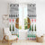 Jordan Christmas Window Curtain with Petra Monastery Snow Christmas Trees and Candy Cane Pattern - Wonder Print Shop
