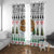 Jordan Christmas Window Curtain with Petra Monastery Snow Christmas Trees and Candy Cane Pattern - Wonder Print Shop