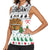 Jordan Christmas Women Sleeveless Polo Shirt with Petra Monastery Snow Christmas Trees and Candy Cane Pattern - Wonder Print Shop