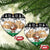 Jordan Christmas Ceramic Ornament with Santa Snow Village Green and Black Snowflake Tree Pattern - Wonder Print Shop