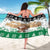 Jordan Christmas Sarong with Santa Snow Village Green and Black Snowflake Tree Pattern - Wonder Print Shop