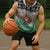 Jordan Christmas Sleeveless Hoodie with Santa Snow Village Green and Black Snowflake Tree Pattern - Wonder Print Shop