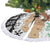 Jordan Christmas Tree Skirt with Santa Snow Village Green and Black Snowflake Tree Pattern - Wonder Print Shop