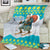 Kazakhstan Christmas Blanket with Santa Skiing in Traditional Outfit Snow Mountain and Sun Pattern - Wonder Print Shop