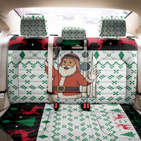 Kuwait Christmas Back Car Seat Cover with Santa Taking Selfie Kuwait Towers Reindeer and Snowflake - Wonder Print Shop