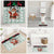 Kuwait Christmas Bathroom Set with Santa Taking Selfie Kuwait Towers Reindeer and Snowflake - Wonder Print Shop