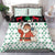 Kuwait Christmas Bedding Set with Santa Taking Selfie Kuwait Towers Reindeer and Snowflake - Wonder Print Shop