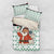 Kuwait Christmas Bedding Set with Santa Taking Selfie Kuwait Towers Reindeer and Snowflake - Wonder Print Shop