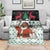 Kuwait Christmas Blanket with Santa Taking Selfie Kuwait Towers Reindeer and Snowflake - Wonder Print Shop