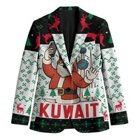 Kuwait Christmas Blazer with Santa Taking Selfie Kuwait Towers Reindeer and Snowflake - Wonder Print Shop