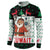 Kuwait Christmas Button Sweatshirt with Santa Taking Selfie Kuwait Towers Reindeer and Snowflake - Wonder Print Shop