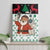 Kuwait Christmas Canvas Wall Art with Santa Taking Selfie Kuwait Towers Reindeer and Snowflake - Wonder Print Shop