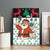Kuwait Christmas Canvas Wall Art with Santa Taking Selfie Kuwait Towers Reindeer and Snowflake - Wonder Print Shop