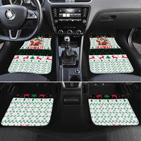 Kuwait Christmas Car Mats with Santa Taking Selfie Kuwait Towers Reindeer and Snowflake - Wonder Print Shop