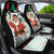 Kuwait Christmas Car Seat Cover with Santa Taking Selfie Kuwait Towers Reindeer and Snowflake - Wonder Print Shop