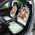 Kuwait Christmas Car Seat Cover with Santa Taking Selfie Kuwait Towers Reindeer and Snowflake - Wonder Print Shop
