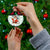 Kuwait Christmas Ceramic Ornament with Santa Taking Selfie Kuwait Towers Reindeer and Snowflake - Wonder Print Shop