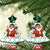 Kuwait Christmas Ceramic Ornament with Santa Taking Selfie Kuwait Towers Reindeer and Snowflake - Wonder Print Shop