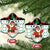 Kuwait Christmas Ceramic Ornament with Santa Taking Selfie Kuwait Towers Reindeer and Snowflake - Wonder Print Shop