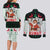 Kuwait Christmas Couples Matching Long Sleeve Bodycon Dress and Long Sleeve Button Shirt with Santa Taking Selfie Kuwait Towers Reindeer and Snowflake - Wonder Print Shop