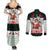 Kuwait Christmas Couples Matching Summer Maxi Dress and Long Sleeve Button Shirt with Santa Taking Selfie Kuwait Towers Reindeer and Snowflake - Wonder Print Shop