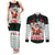 Kuwait Christmas Couples Matching Tank Maxi Dress and Long Sleeve Button Shirt with Santa Taking Selfie Kuwait Towers Reindeer and Snowflake - Wonder Print Shop