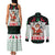 Kuwait Christmas Couples Matching Tank Maxi Dress and Long Sleeve Button Shirt with Santa Taking Selfie Kuwait Towers Reindeer and Snowflake - Wonder Print Shop