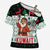 Kuwait Christmas Cross Shoulder Shirt with Santa Taking Selfie Kuwait Towers Reindeer and Snowflake - Wonder Print Shop