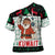 Kuwait Christmas Cross Shoulder Shirt with Santa Taking Selfie Kuwait Towers Reindeer and Snowflake - Wonder Print Shop