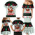 Kuwait Christmas Family Matching Mermaid Dress and Hawaiian Shirt with Santa Taking Selfie Kuwait Towers Reindeer and Snowflake - Wonder Print Shop