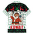 Kuwait Christmas Family Matching Off The Shoulder Long Sleeve Dress and Hawaiian Shirt with Santa Taking Selfie Kuwait Towers Reindeer and Snowflake - Wonder Print Shop
