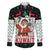 Kuwait Christmas Family Matching Off The Shoulder Long Sleeve Dress and Hawaiian Shirt with Santa Taking Selfie Kuwait Towers Reindeer and Snowflake - Wonder Print Shop