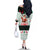 Kuwait Christmas Family Matching Off The Shoulder Long Sleeve Dress and Hawaiian Shirt with Santa Taking Selfie Kuwait Towers Reindeer and Snowflake - Wonder Print Shop