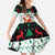 Kuwait Christmas Family Matching Off Shoulder Maxi Dress and Hawaiian Shirt with Santa Taking Selfie Kuwait Towers Reindeer and Snowflake - Wonder Print Shop