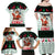 Kuwait Christmas Family Matching Off Shoulder Maxi Dress and Hawaiian Shirt with Santa Taking Selfie Kuwait Towers Reindeer and Snowflake - Wonder Print Shop