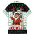 Kuwait Christmas Family Matching Off Shoulder Maxi Dress and Hawaiian Shirt with Santa Taking Selfie Kuwait Towers Reindeer and Snowflake - Wonder Print Shop