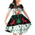 Kuwait Christmas Family Matching Off Shoulder Short Dress and Hawaiian Shirt with Santa Taking Selfie Kuwait Towers Reindeer and Snowflake - Wonder Print Shop