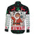 Kuwait Christmas Family Matching Off Shoulder Short Dress and Hawaiian Shirt with Santa Taking Selfie Kuwait Towers Reindeer and Snowflake - Wonder Print Shop