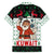 Kuwait Christmas Family Matching Short Sleeve Bodycon Dress and Hawaiian Shirt with Santa Taking Selfie Kuwait Towers Reindeer and Snowflake - Wonder Print Shop