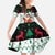 Kuwait Christmas Family Matching Summer Maxi Dress and Hawaiian Shirt with Santa Taking Selfie Kuwait Towers Reindeer and Snowflake - Wonder Print Shop