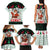 Kuwait Christmas Family Matching Tank Maxi Dress and Hawaiian Shirt with Santa Taking Selfie Kuwait Towers Reindeer and Snowflake - Wonder Print Shop