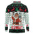 Kuwait Christmas Long Sleeve Polo Shirt with Santa Taking Selfie Kuwait Towers Reindeer and Snowflake - Wonder Print Shop