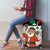 Kuwait Christmas Luggage Cover with Santa Taking Selfie Kuwait Towers Reindeer and Snowflake - Wonder Print Shop