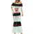Kuwait Christmas Mermaid Dress with Santa Taking Selfie Kuwait Towers Reindeer and Snowflake - Wonder Print Shop