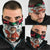 Kuwait Christmas Neck Gaiter with Santa Taking Selfie Kuwait Towers Reindeer and Snowflake - Wonder Print Shop