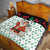 Kuwait Christmas Quilt with Santa Taking Selfie Kuwait Towers Reindeer and Snowflake - Wonder Print Shop